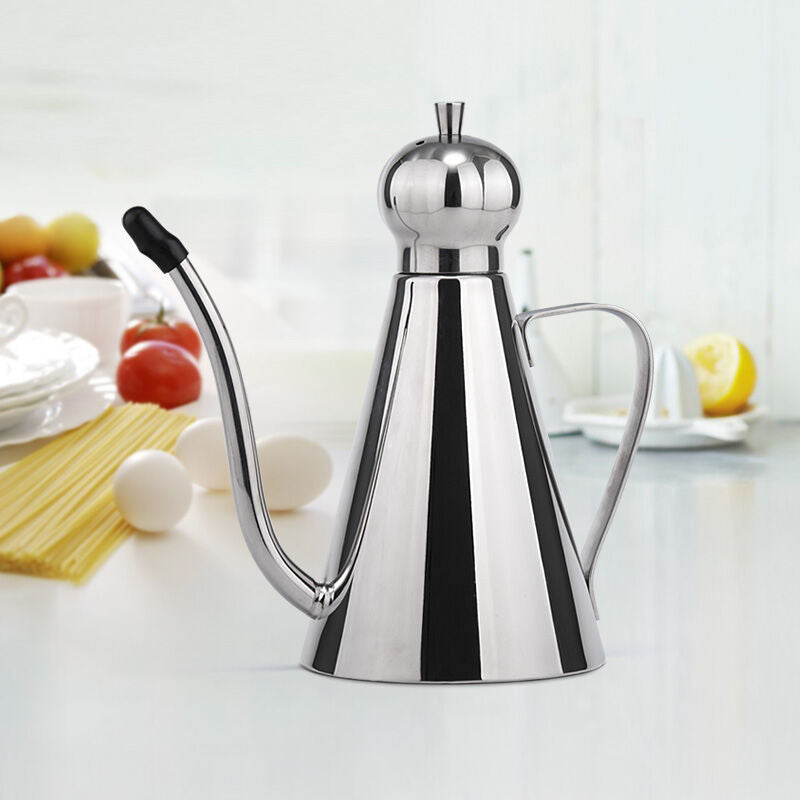 Condiment Storage Container Stainless Steel Olive Oil Vinegar Dispenser Seasoning Condiment Bottles Kitchen Accessories