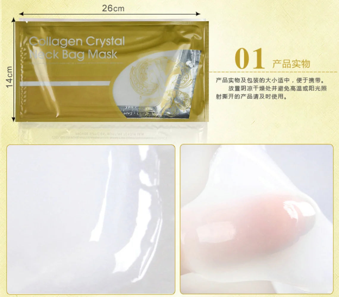 Collagen Crystal Anti Wrinkle Anti Aging Neck Mask Skin Whitening Nourishing Tighten Neck Mask Lift Mask Skin Care