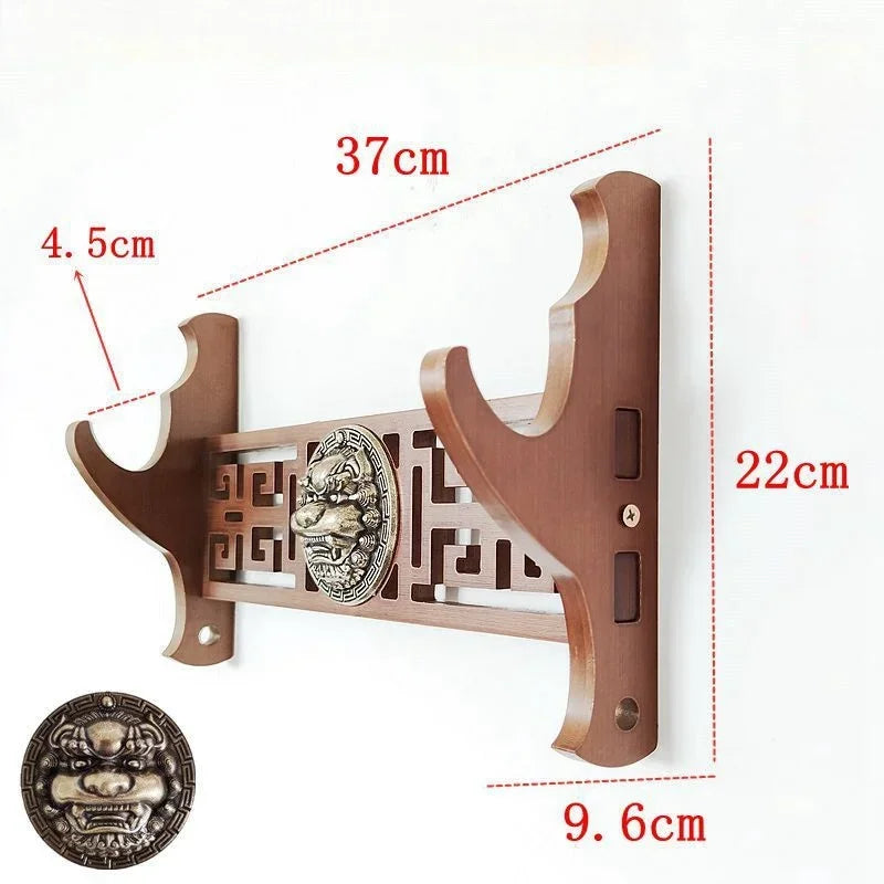 Wall Rapier Katana Shelf Support Wooden 4-Layers Wall Sword Stand Holder Display Real Size Japanese Katana Sabre Rack Decoration