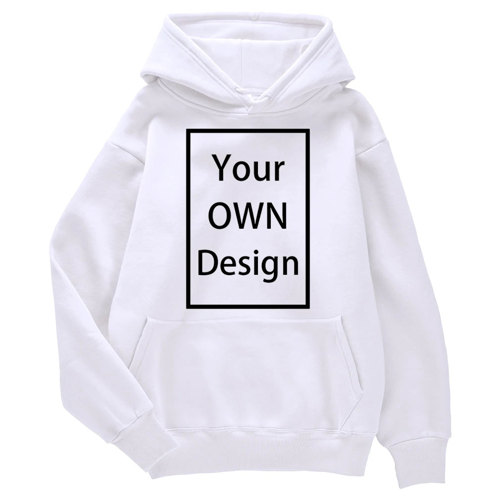 Your OWN Design Brand Logo/Picture Custom Men Women DIY Hoodies Sweatshirt Casual Hoody Clothing 14 Color Loose Fashion New 2023
