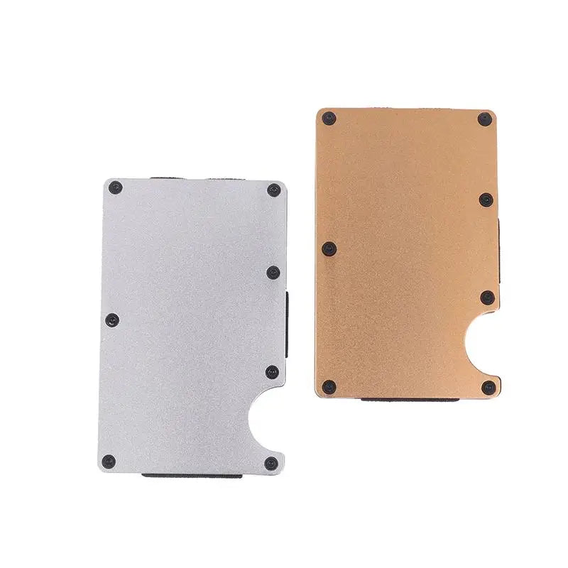 RFID Minimalist Wallet Men Women Slim Credit Card Holder With Money Clip Anti Theft Design For Commuting BusinessGood Quality