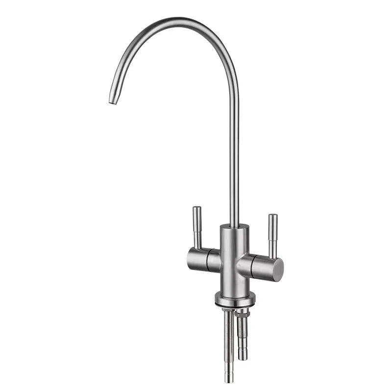 ULA 1/4"Kitchen Faucets Direct Drinking Tap Stainless Steel Water Purifier Faucet Single Cold Water Sink Faucet Filter Faucet