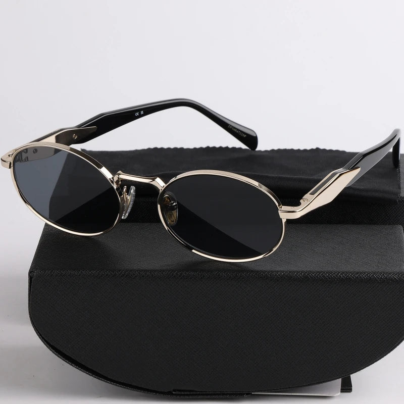 New Trend Oval Acetate Sunglasses For Women Fashion Brand Designer Ladies Party  Eyeglasses  Girls Frame Polarized Sun Glasses