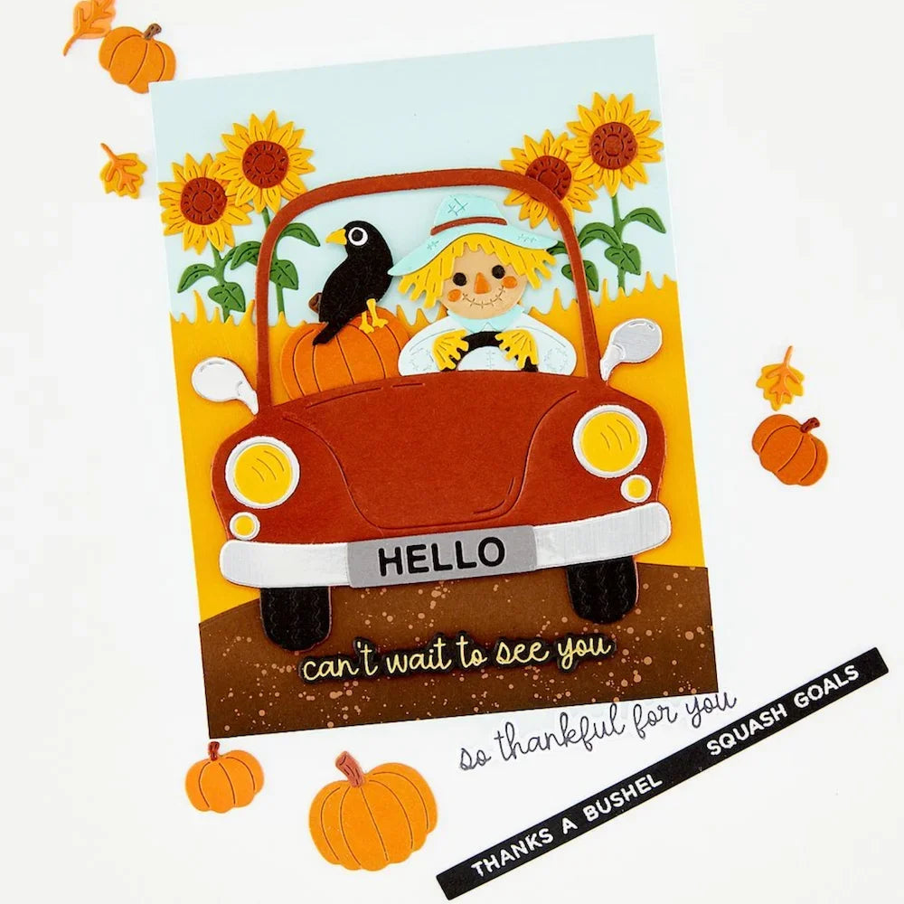 August Halloween Autumn Christmas Metal Cutting Dies Clear Stamps