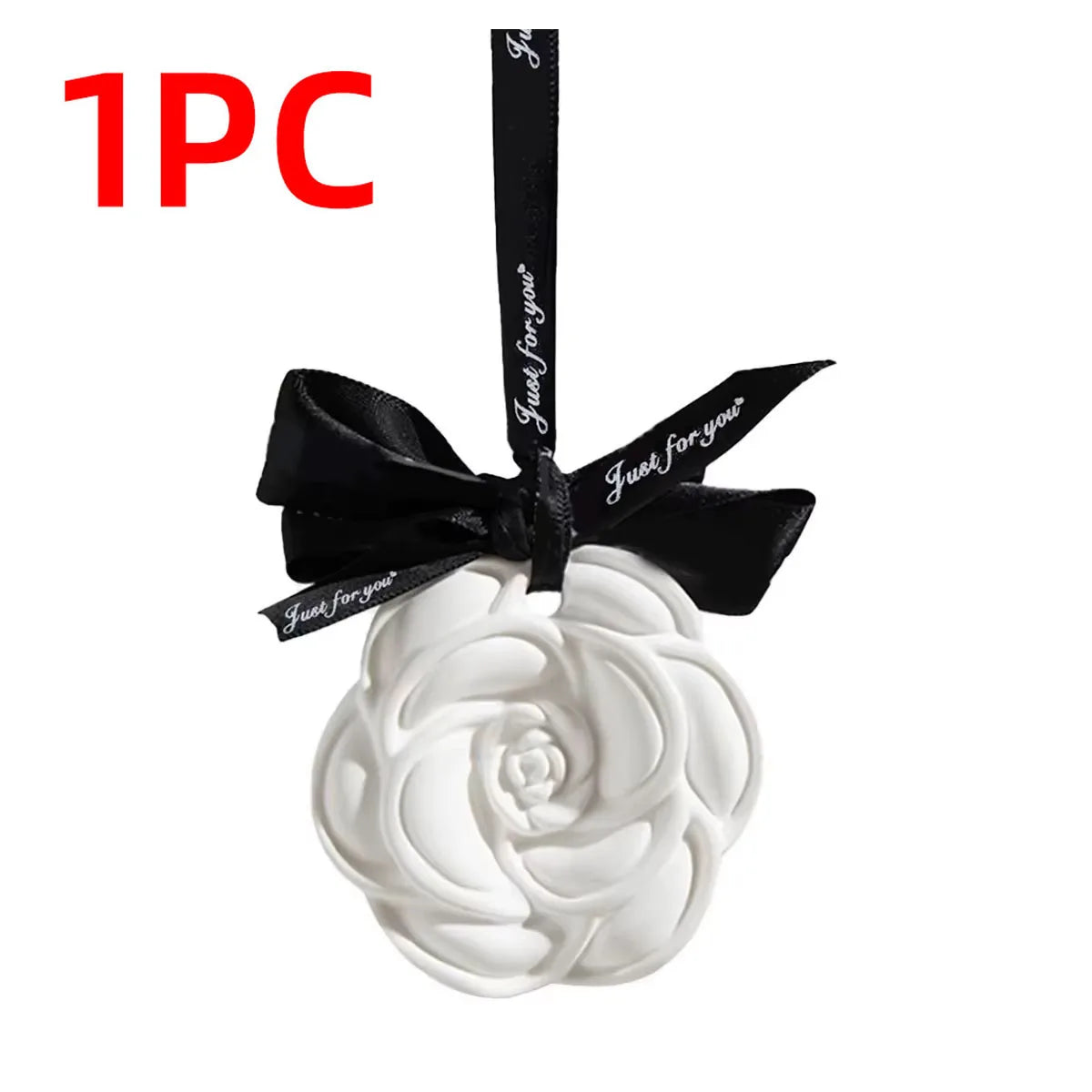 1/10PCS Camellia Gypsum Aromatherapy Pendant For Car Home Decor Suitable For Home Cabinets Drawers And Car Hanging Ornaments