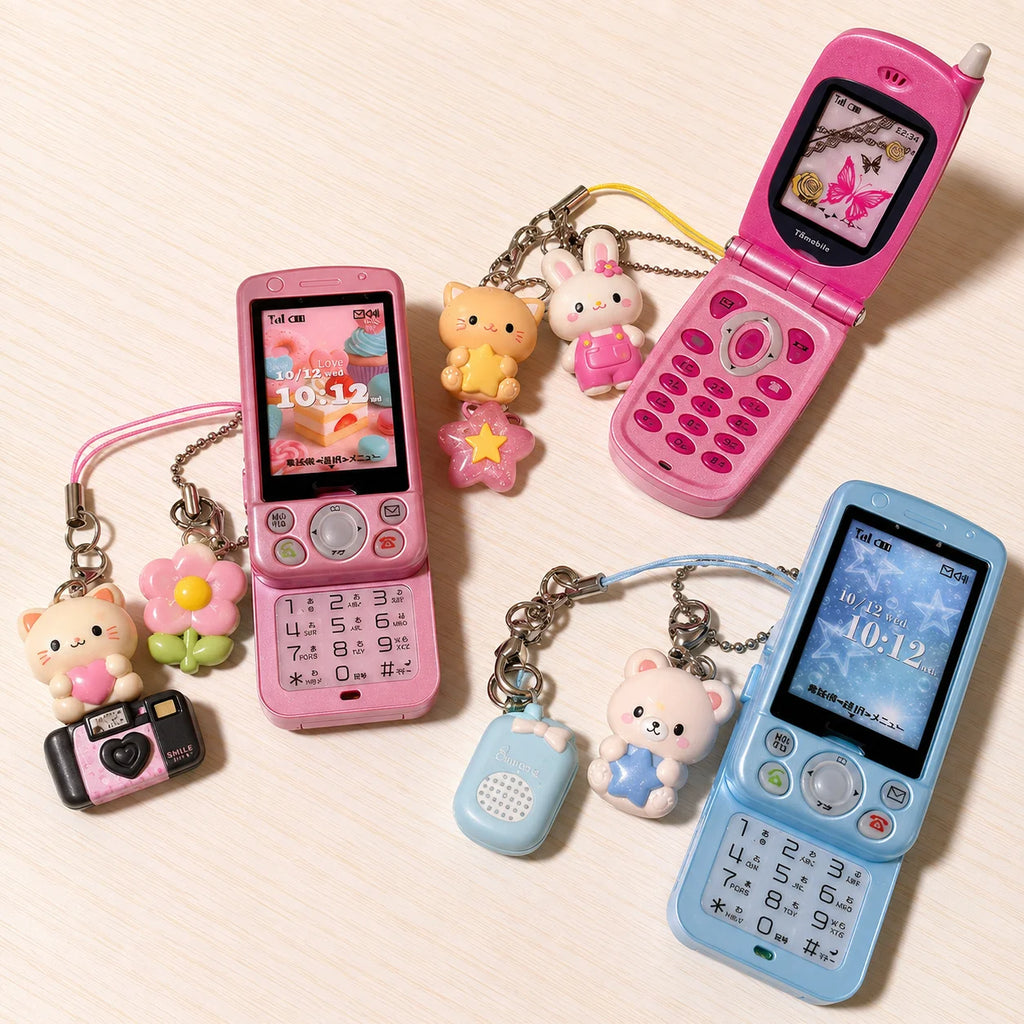 Recording Phone Mascot Keychain
