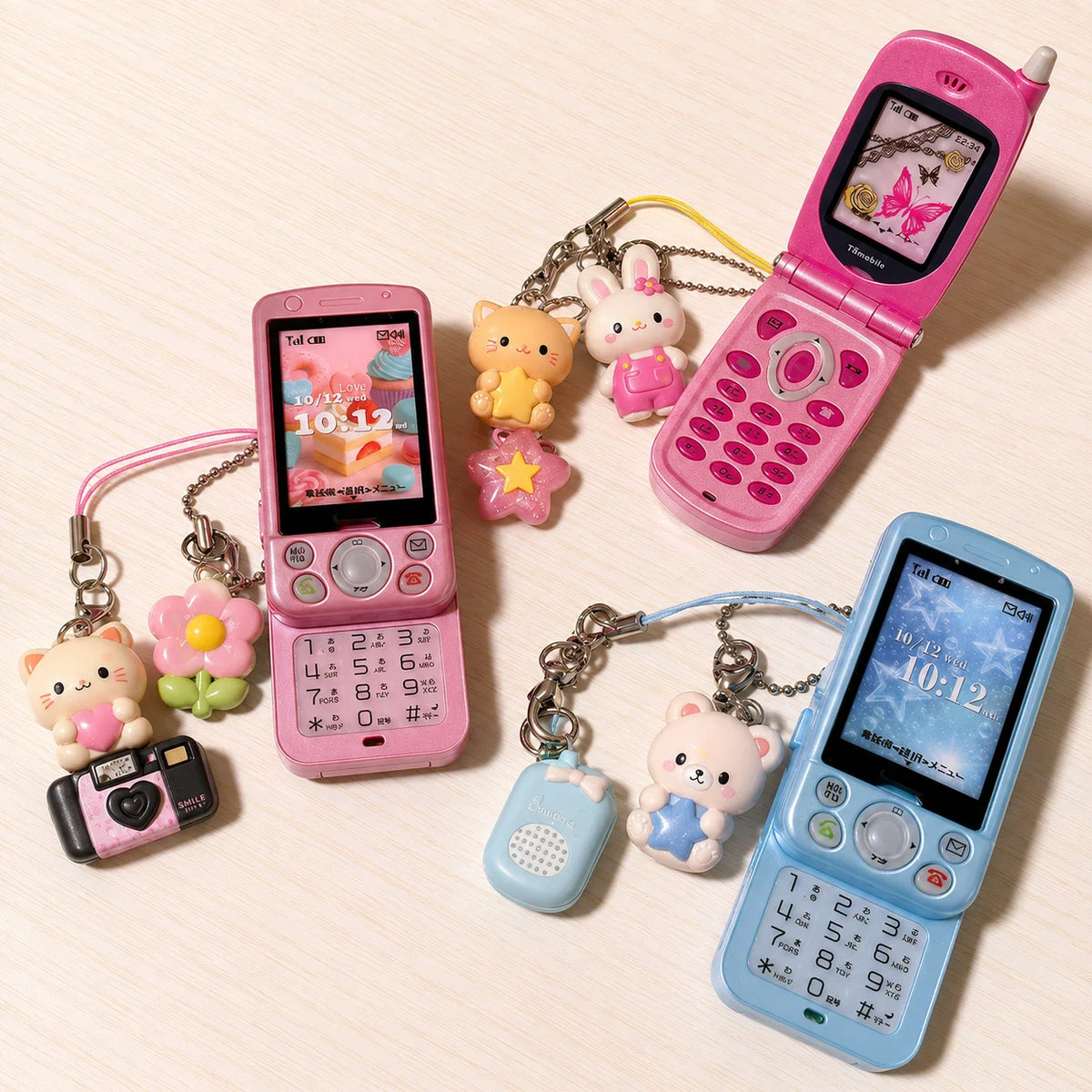 Recording Phone Mascot Keychain