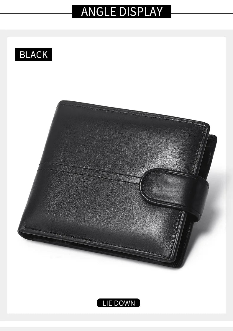 Rfid Leather Mens Wallet with Coin Pocket Designer Dollar Mens Leather Wallet with Rfid