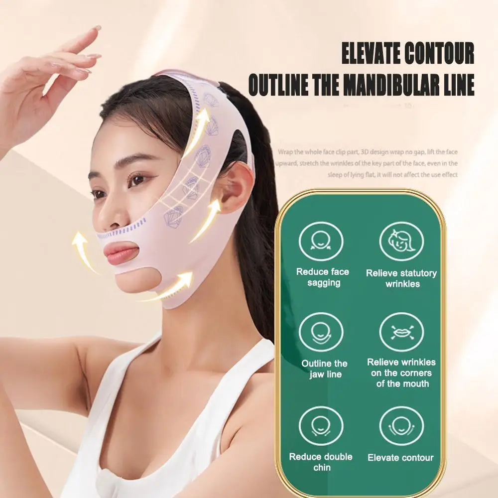 Chin Cheek Slimming Bandage V Shaper V Line Lifting