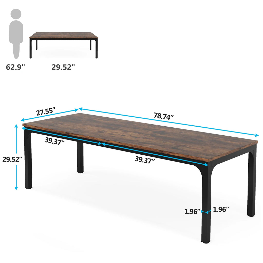 Tribesigns 78.7 Inches Extra Long Computer Desk 2 Person Desk