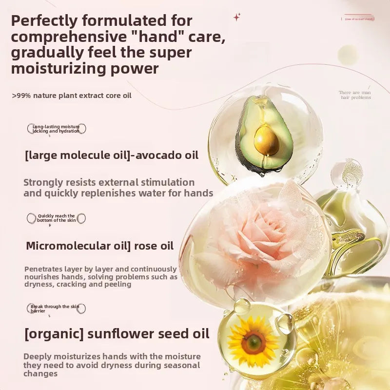 OHBT Moisturing Hand Care Oil, 150ml Rosehip Oil  Smooth Skin Care Essence, Whitening Nourish Hand Care Water