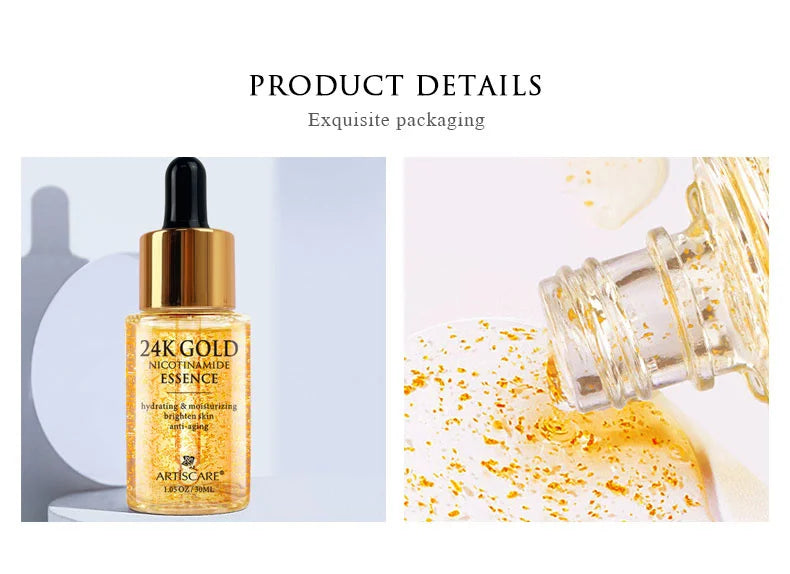 ARTISCARE 24K Gold Serum 3pcs/SET for Facial Care Eye Cream Moisturizing Face Essence Skin Care Products