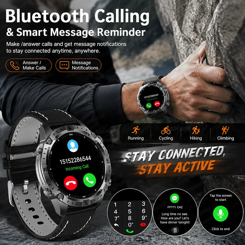 Outdoor GPS Offline Map Smart Watch Men 3ATM Waterproof