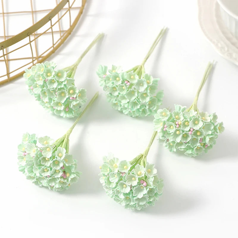 1/3/5Pcs Artificial Flower Bouquet Silk 11cm Fake Flowers for  Home Decor Garden Wedding Decoration DIY Craft Gifts Accessories