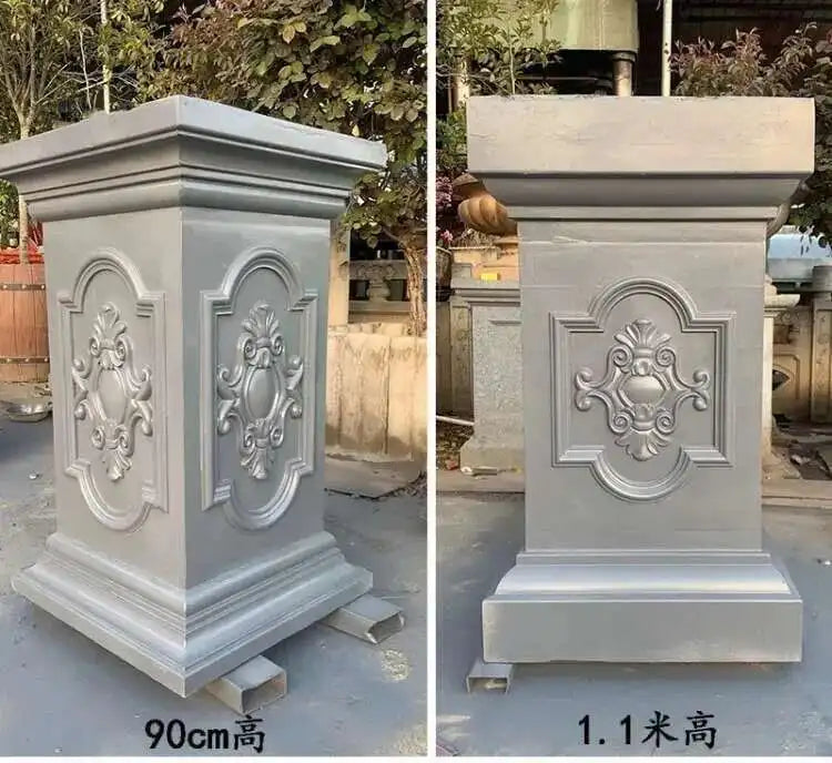 Plastic Thickened ABS Flowerpot Mold Cement Mold for Garden Balcony Fence Square Column Pier Roman Column Concrete Bonsai Mold