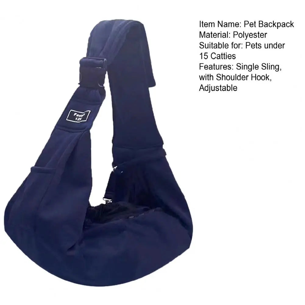 Small Bag on Pet Backpack Shoulder Strap with Hook Comfortable Puppy Carrier
