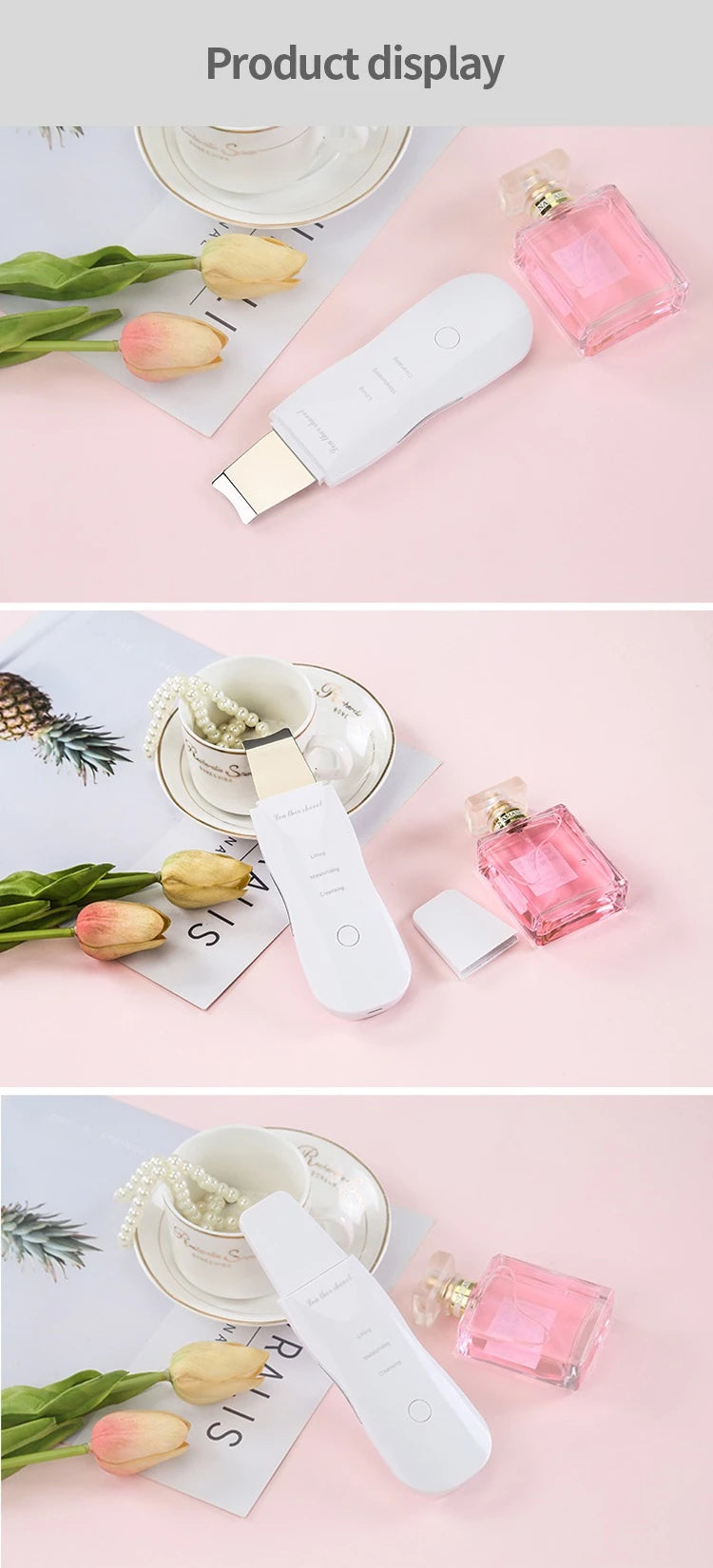 Facial Skin Scrubber Face Spatula Exfoliator Deep Cleansing Blackhead Remover Facial Lifting Cleaning Not Ultrasonic Skin Care