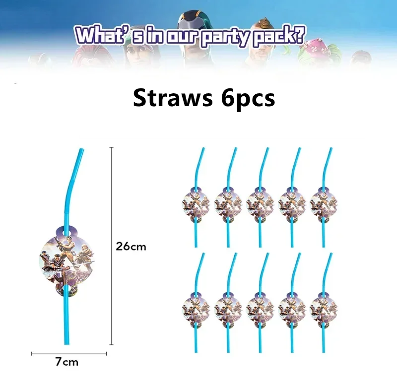 Fortnite Balloons Shooting Game Ballons Boy Girl Happy Birthday Banner Party Decoration Alpaca Llama Tableware Cake Topper Toy