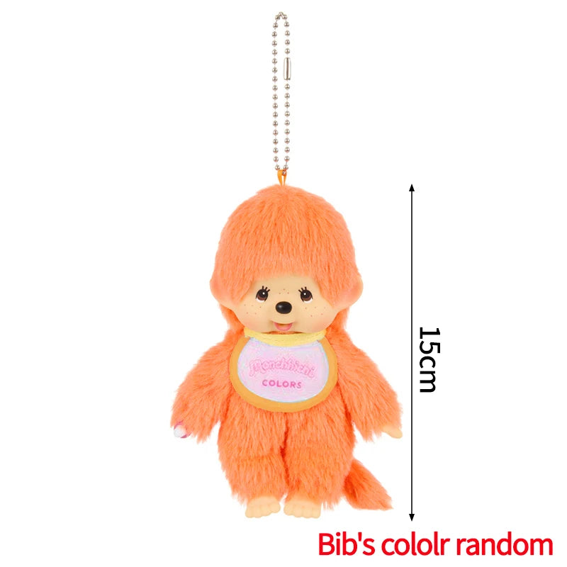 Monchhichi Keychain Kawaii Keychains for Bags Monchhichi Doll Hanging Pendants Children's Day Birthday Gift 몬치치