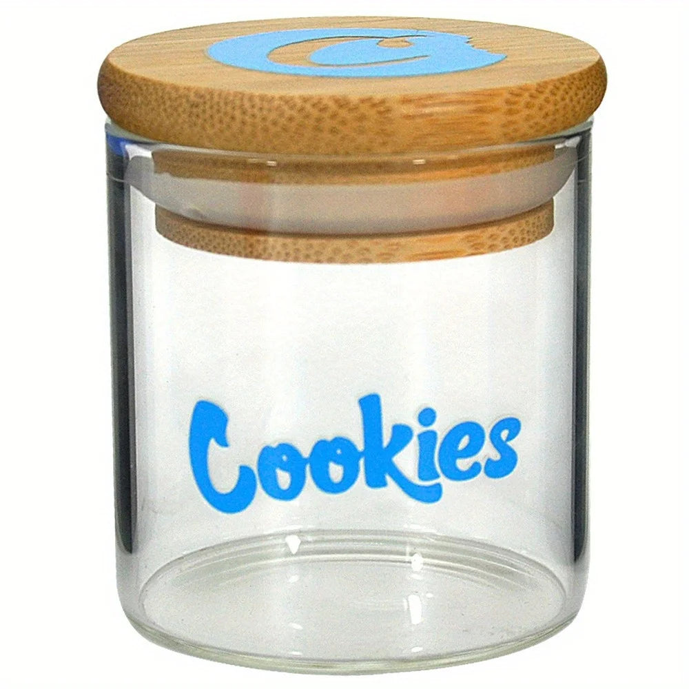 Glass Storage Jars with Airtight Bamboo Lid for Serving Tea, Coffee, Spice, Candy, Cookie