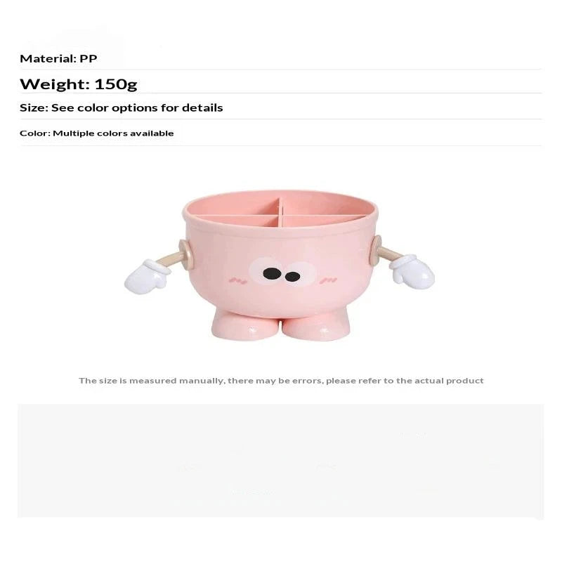 Creative Big Eyes Pencil Holder With Hook Table Stationery Storage Box Pen Holder Rack Student Children Girls Desk Organizer