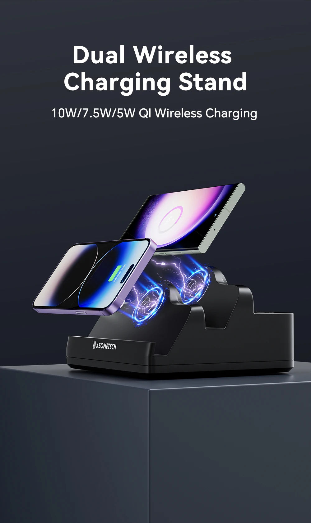 110W USB C Fast Charging Station PD QC3.0 PPS Type C Fast Charge Dual Wireless Charger For iPhone 14 13 Pro Max Samsung Xiaomi