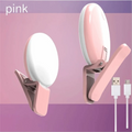 Portable LED Lamp Phone Live Video Beauty Light Universal Mobile Phone Selfie Fill Light USB Charge Photography Clip Ring Light