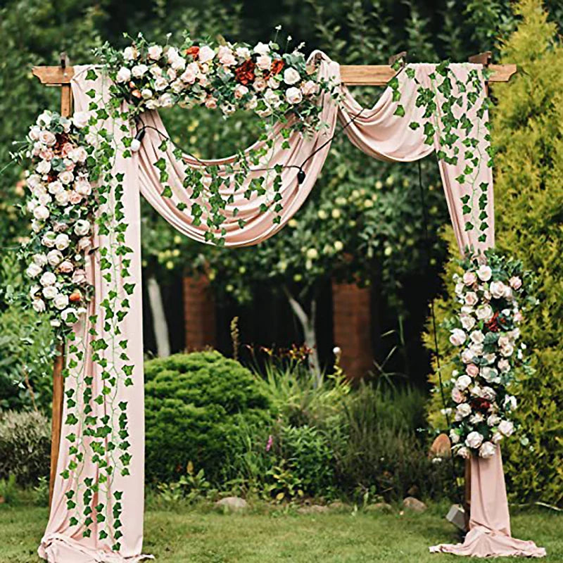 2/4/8/10M Artificial Ivy Leaves Garland Hanging Vines Fake Plants