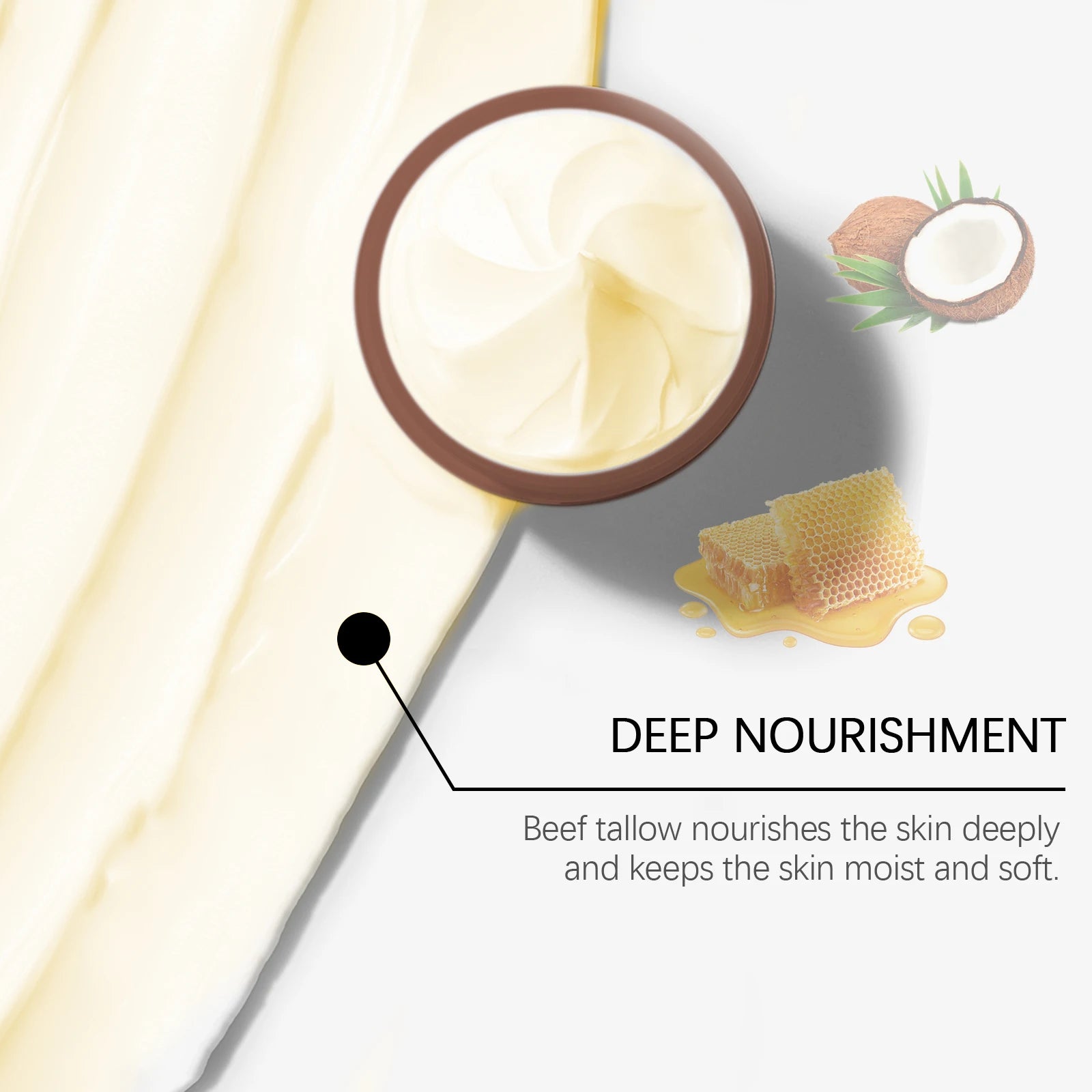 Lasting Wrinkle Remover Tallow Cream Soothing Facial Skin Firming Increase Facial Elasticity Nourishing Smooth Skin Care