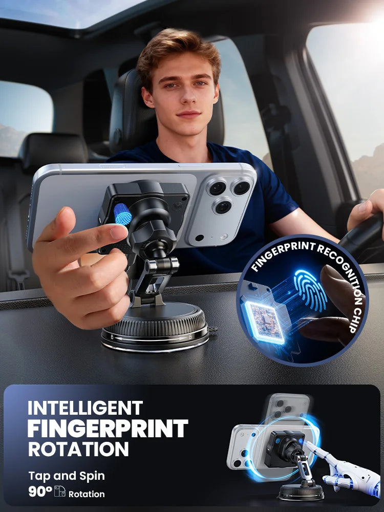 Joyroom 15W Magnetic Car Wireless Charger Phone Mount 360° Rotation Stand Air Vent Holder For iPhone Smart Fast Charging Station