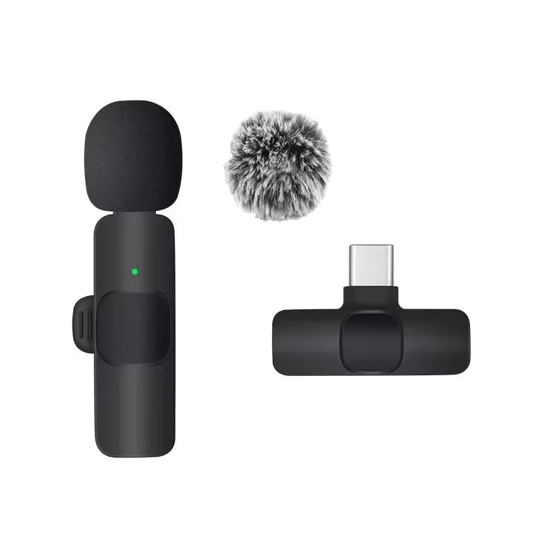 Kebidumei 2.4G Wireless Lavalier Microphone Portable Audio Video
