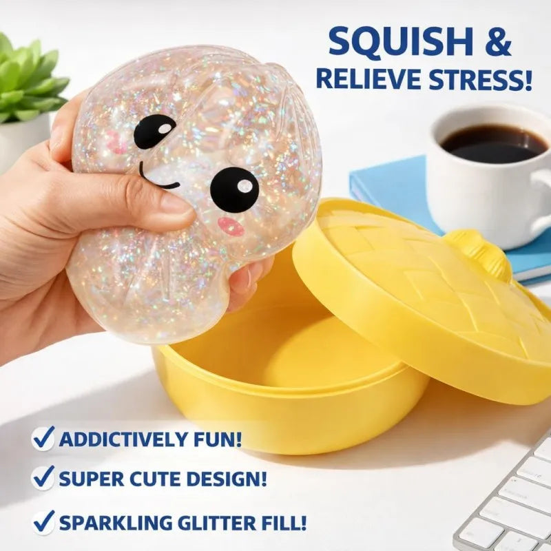 Simulation Flash Dumpling Pressure Ball Slow Rebound Soft Pinch Decompression Office Home Decorat Children Adults Birthday Gifts