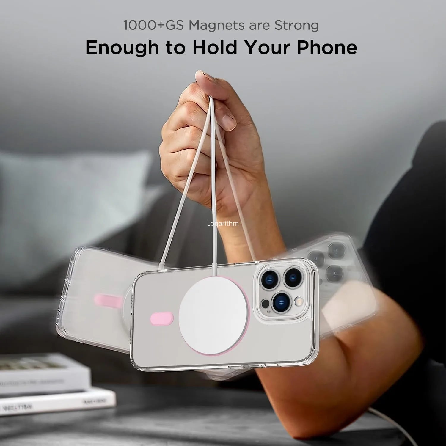 Magnetic Ring Sticker - Magsafe Compatible, Universal Adapter for iPhone 16-12 Series, Samsung Galaxy, Pixel & Phone Cases