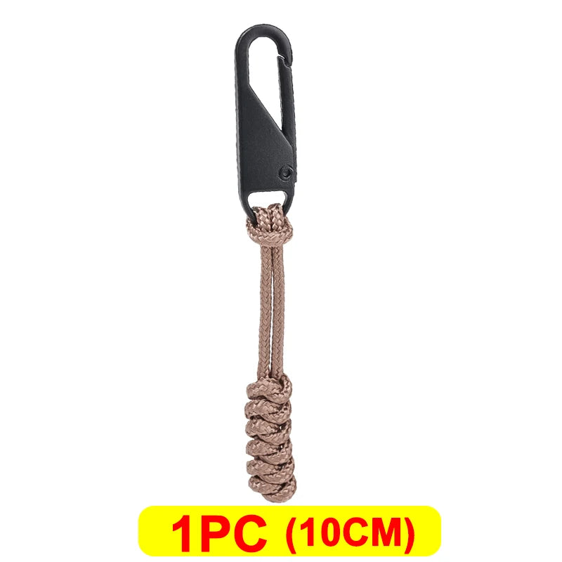 Universal Metal Zipper Pull Outdoor Bag Zipper Pull Head Umbrella Rope Woven Zipper Replaceable DIY Craft Sewing Tool Repair Kit