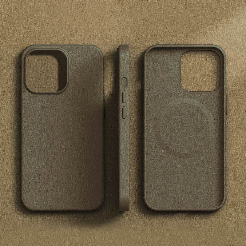 Original Leather Wireless Charging Animation Cases for iPhone 16