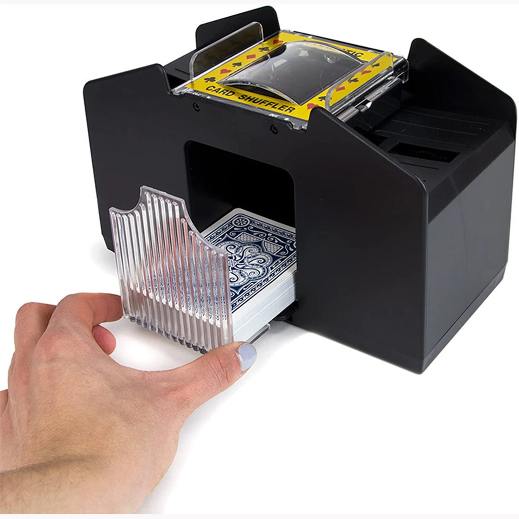 Automatic Playing Card Shuffler Mixer Games Poker Sorter Machine Dispenser for Travel Home Festivals Xmas Party Battery Operate