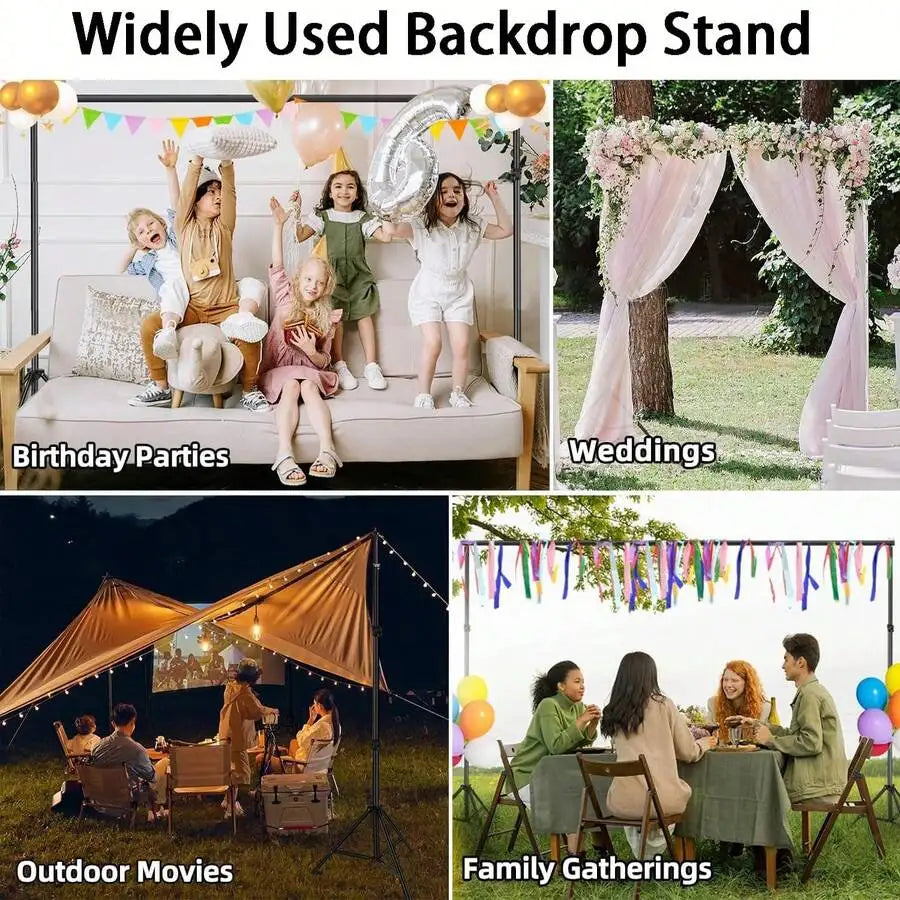 Backdrop Stand 10x7ft(wxh) Photo Studio Adjustable Metal