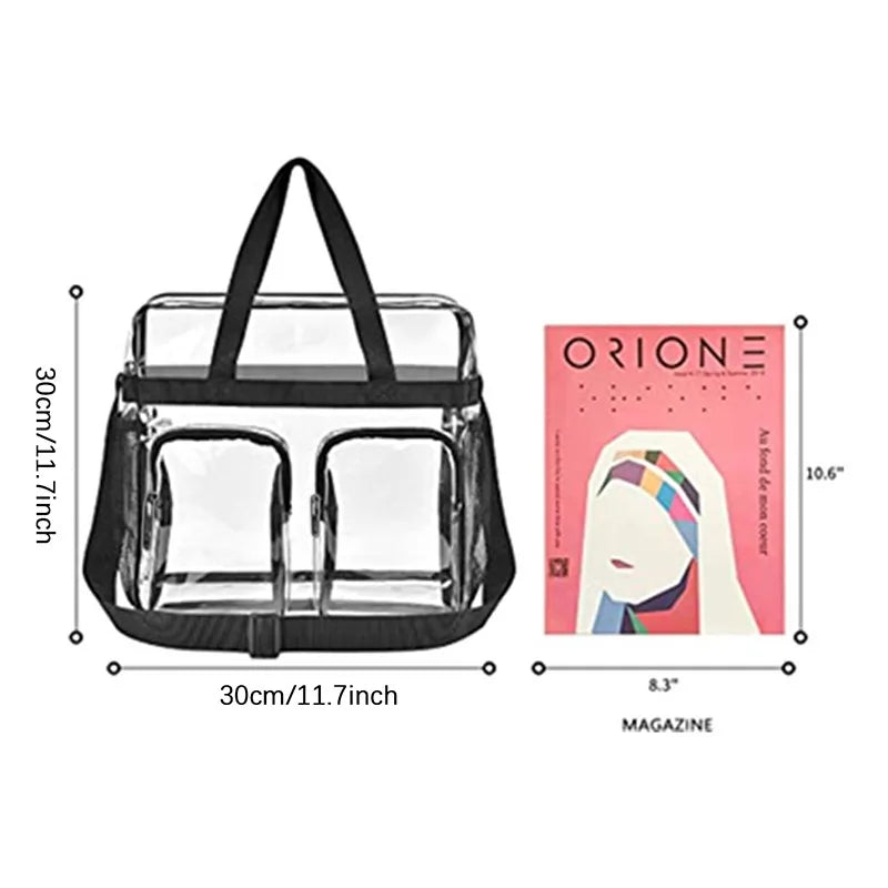 Men's Women's Cosmetic Bag Transparent Waterproof Large-Capacity Lipstick Toiletries Skin Care Products Organizer Makeup Bag