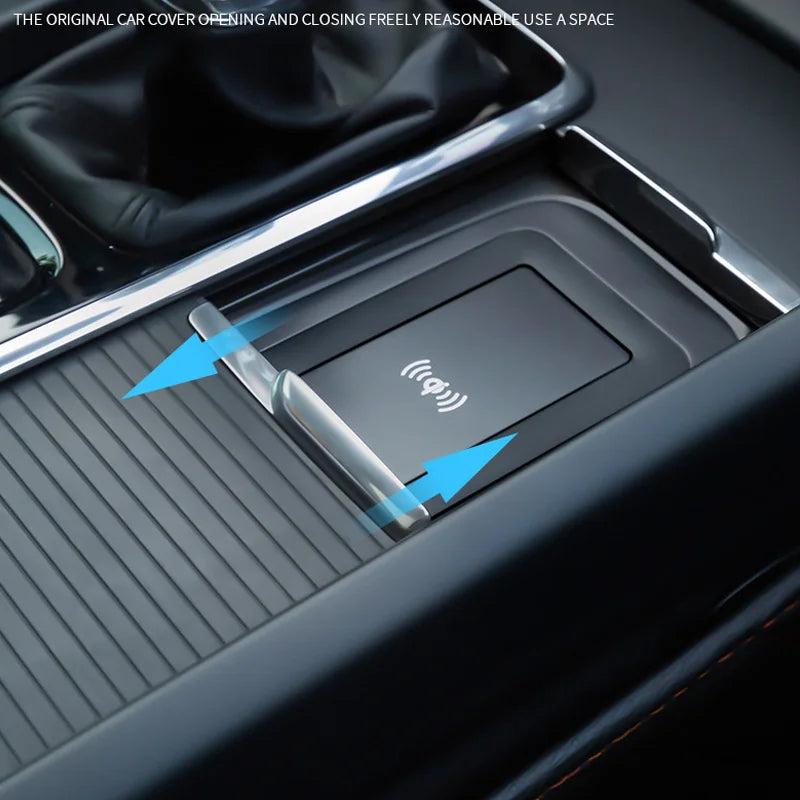 Car wireless charger phone charger charging pad plate charging holder for Volvo XC90 S90 V90 XC60 S60 V60