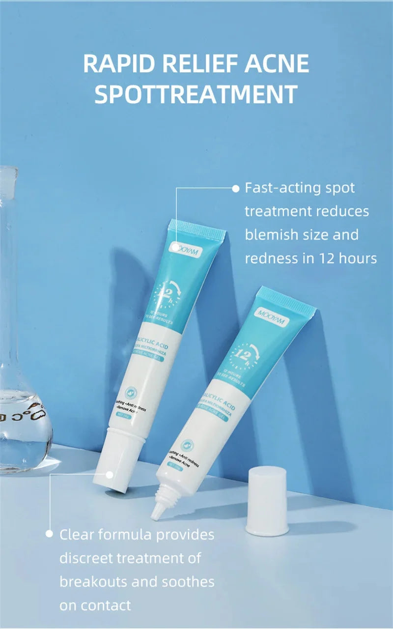 Acne Cream For Face Pimples Remover Treatment Shrink Pores Oil Control Lighten Acne Marks Whitening Smoothing Facial Skin Care