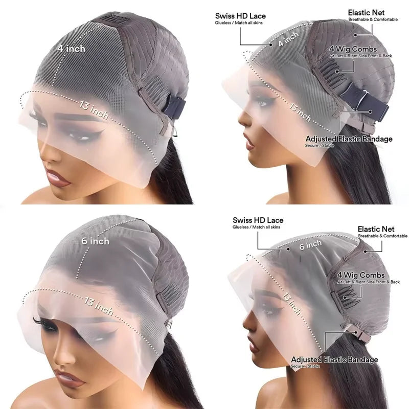 40-Inch Deep Wave Curly Lace Front Wig