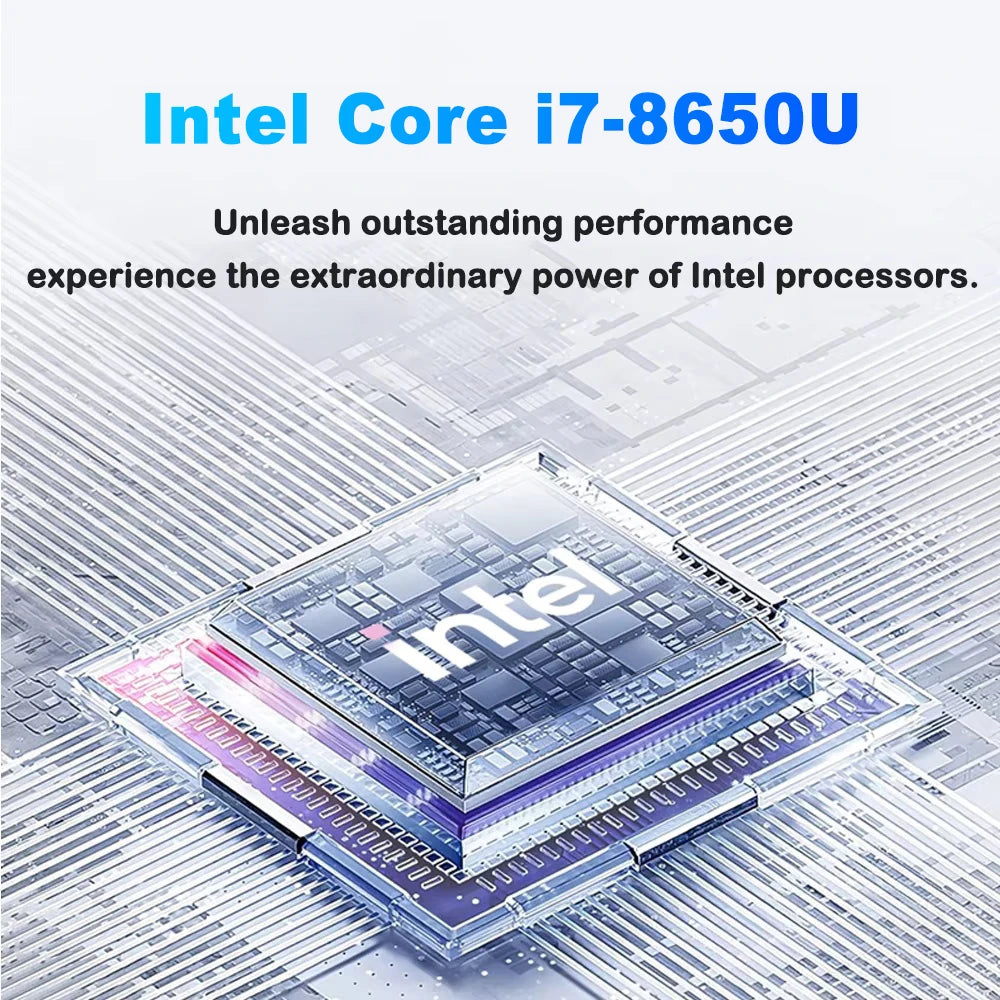 14.1"Laptop Intel Core i7 8650U Atom A3950 Portable Laptops