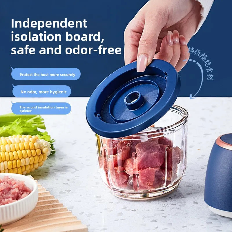TINSOL 350ML Electric Meat Grinder Food Chopper Garlic Masher