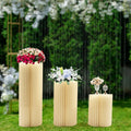 3‑Pack Foldable Honeycomb Paper Cylinder Flower Stands