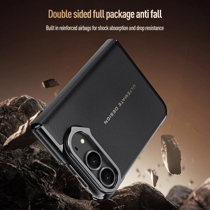Cell Phone Accessories Business Leather Full Body Case for