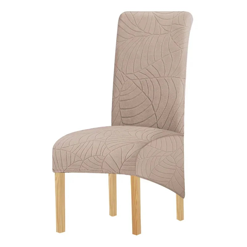 1PC Jacquard Chair Cover Stretch XL Size Long Back Chair Covers Seat Covers For Wedding Dining Room Home Kitchen Chairs