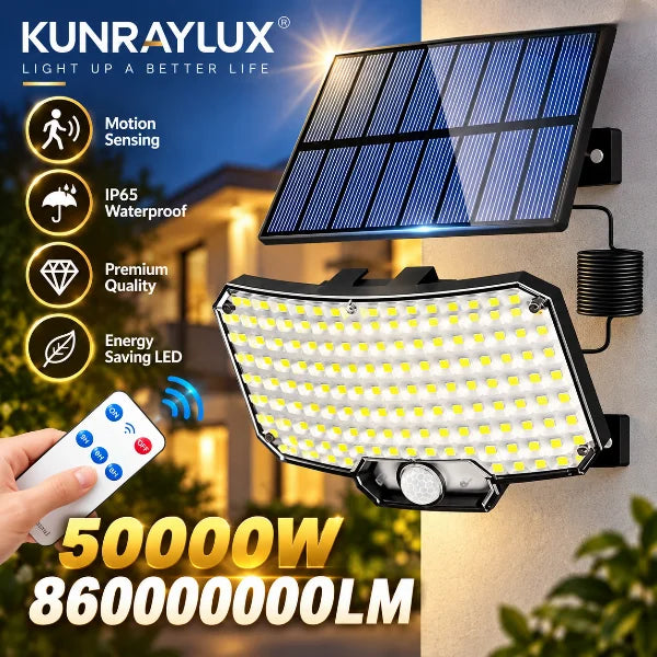 Solar Light Outdoor Wall Lamp LED Motion Sensor Waterproof