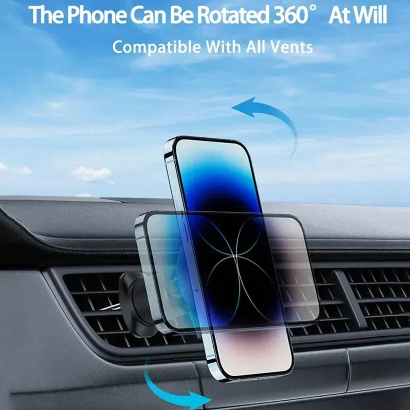 Magnetic Car Wireless Charger Stand Bracket Magnet Car Phone Holder Mount Fast Charging Station for iPhone 15 14 13 12 Pro Max