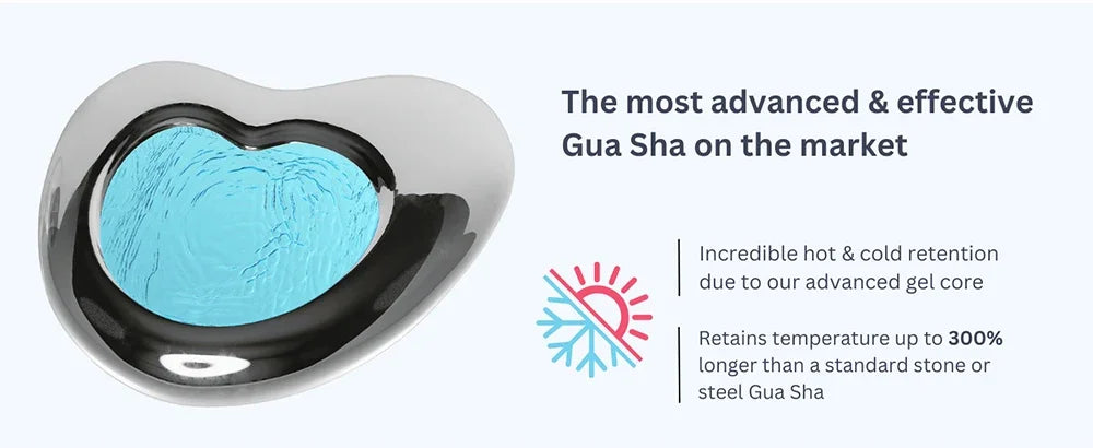 Gua Sha Board Ice Globes for Facials Stainless Steel Ice Roller for Face and Neck Facial Cryo Roller Massager Skin Care Tool