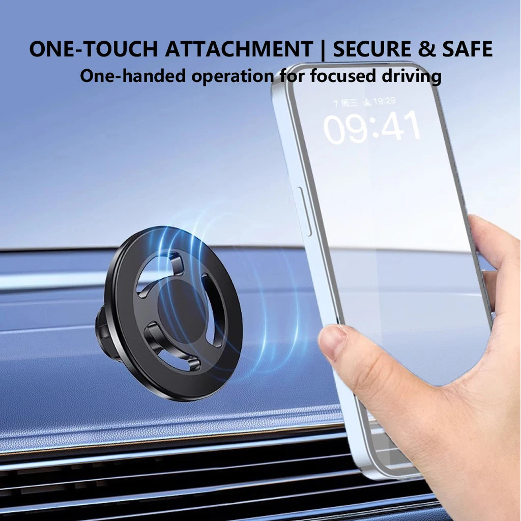 For MagSafe Car Mount Accessories Universal Magnetic Car Phone Holder for 17mm Ball Head Base Wireless Charger Magnet Bracket